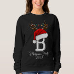 Monogrammed Family Christmas Matching Outfits Sweatshirt<br><div class="desc">Monogrammed Family Christmas shirts Matching Outfits</div>