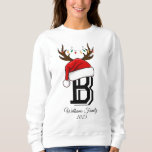 Monogrammed Family Christmas Matching Outfits Sweatshirt<br><div class="desc">Monogrammed Family Christmas shirts Matching Outfits</div>