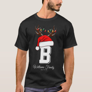 Monogrammed Family Christmas Matching Outfits T-Shirt
