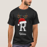 Monogrammed Family Christmas  Matching Outfits T-Shirt<br><div class="desc">Monogrammed Family Christmas shirts Matching Outfits</div>