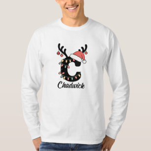 Monogrammed Family Christmas Personalised Holiday T-Shirt