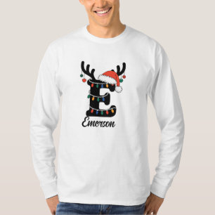 Monogrammed Family Christmas Personalised Holiday T-Shirt