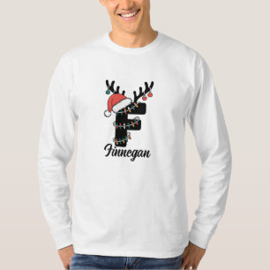 Monogrammed Family Christmas Personalised Holiday T-Shirt