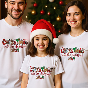 Monogrammed Family Christmas Shirts