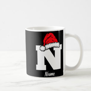 Monogrammed Family Christmas With Name  Coffee Mug