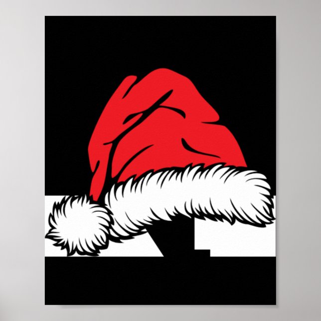 Monogrammed Family Christmas With Name  Poster (Front)