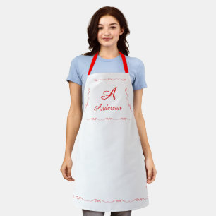Monogrammed Family Name Apron