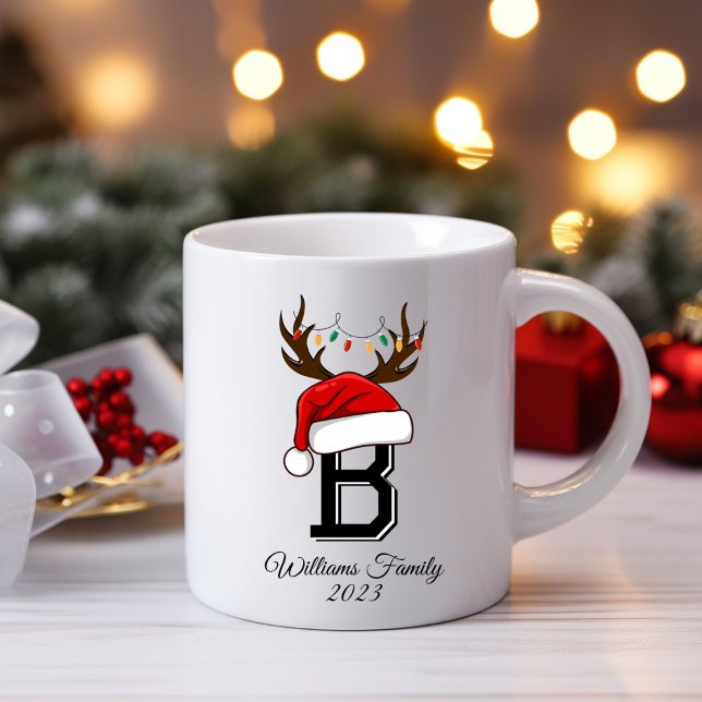 Monogrammed Family Santa Claus Christmas  Coffee Mug (Creator Uploaded)