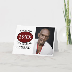 Monogrammed Father Birthday Legend Photo Template