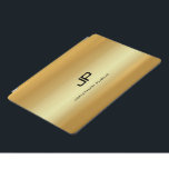 Monogrammed Faux Gold Template Elegant Modern iPad Pro Cover<br><div class="desc">Monogrammed Faux Gold Template Elegant Modern Trendy iPad Pro Cover,  iPad Cases & Covers.</div>