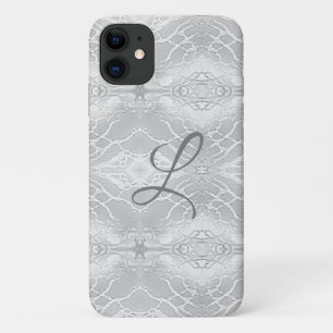 Monogrammed Faux Satin iPhone 11 Case
