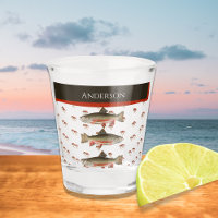 Monogrammed Fishermen Fly Fishing Brook Trout Shot