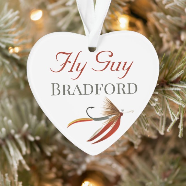 Monogrammed Fishermen  Fly Fishing lure  Ornament (Tree)