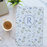 Monogrammed Forget Me Not Blue Floral Watercolor  iPad Mini Cover<br><div class="desc">Make your iPad truly yours with our Monogrammed Forget Me Not Blue Floral Watercolor iPad Case! Featuring a charming forget-me-not watercolor illustration on a serene blue background. Personalise it with your initials for a touch of floral elegance. Protect your iPad in style and stand out from the crowd with this...</div>