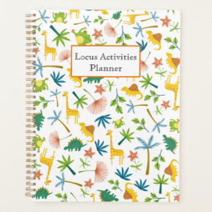 Monogrammed gifts Safari giraffe animal print Planner