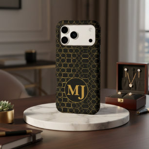 Monogrammed Gold Geometric Art Personalised Gift
