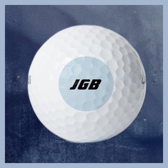 Monogrammed Golf Ball Choose Your Color Background (Creator Uploaded)