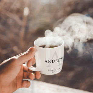 Monogrammed Groom Thank You Mug