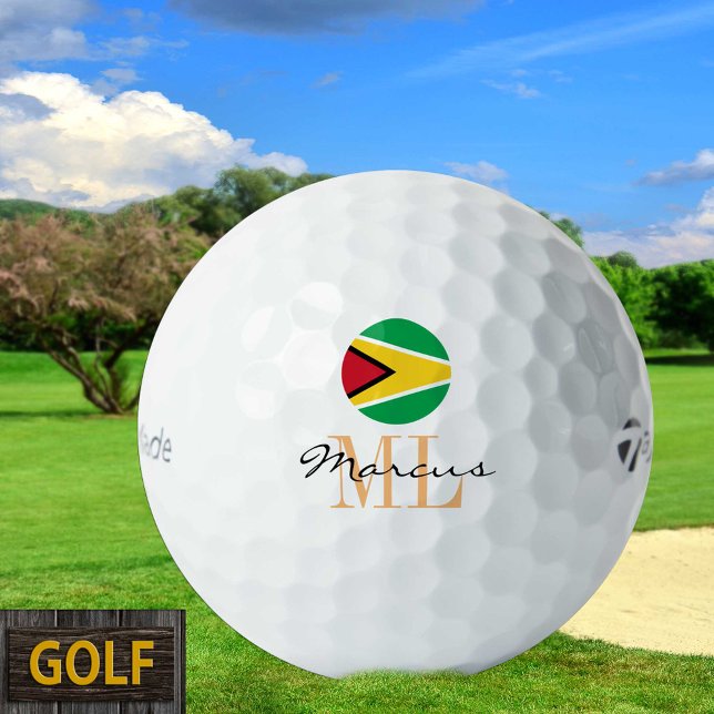 Monogrammed Guyana Flag & Guyana Golf Balls (Creator Uploaded)