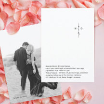 Monogrammed Hand Lettered Chic Cross Wedding