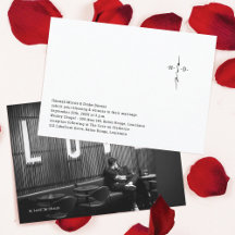 Monogrammed Hand Lettered Chic Cross Wedding