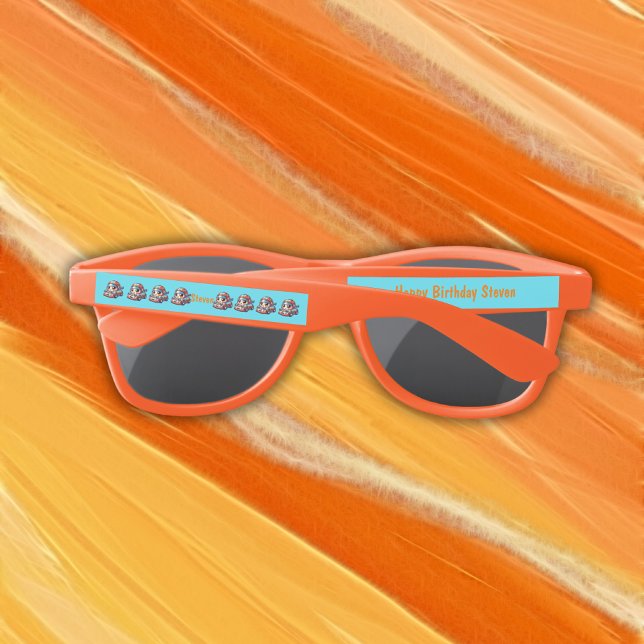 Monogrammed Happy Birthday - Racing Car | Sunglasses (Creator Uploaded)