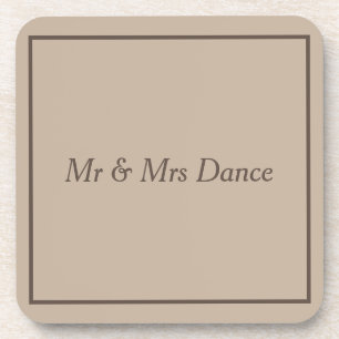 Monogrammed Hard plastic coaster