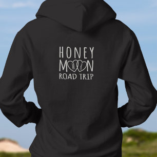 Monogrammed Hearts Honeymoon Road Trip Hoodie