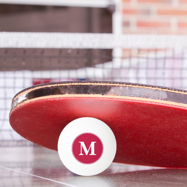 Monogrammed Initial Coach Player Table Tennis Beer Ping Pong Ball (Monogrammed Initial Coach Player Table Tennis Beer Ping Pong Ball)
