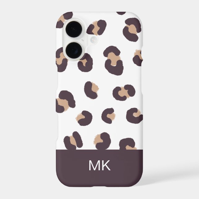 Monogrammed Initials Leopard Print (Back)