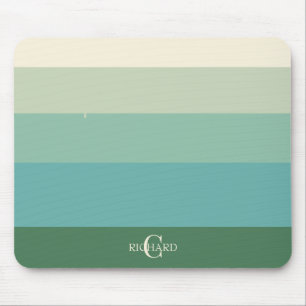 Monogrammed Initials on 5 layers Colour Blocks Mouse Pad