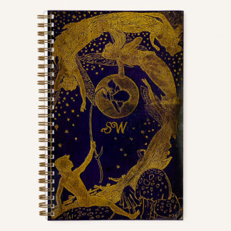 Monogrammed Lang Violet Fairy Book Dotted Journal