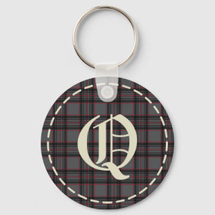 Monogrammed Letter Q  Keychain