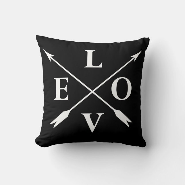 monogrammed love cushion (Front)