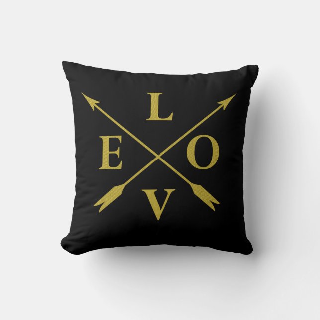 monogrammed love cushion (Front)