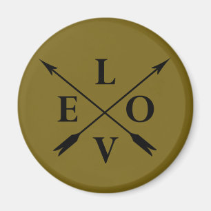 monogrammed love magnet
