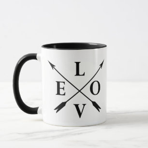 Monogrammed love mug