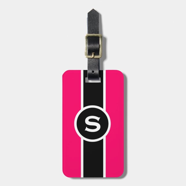 Monogrammed Luggage Tag (Front Vertical)