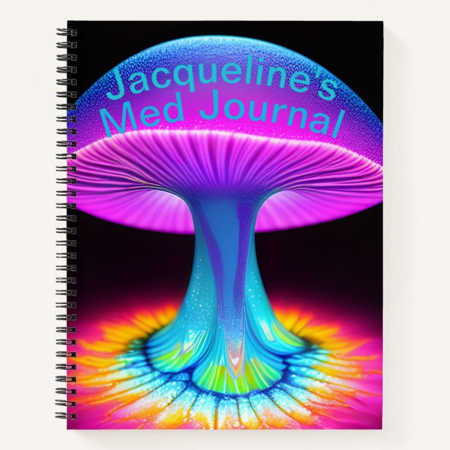 Monogrammed Medical Journal 8.5" x 11" Notebook (Front)