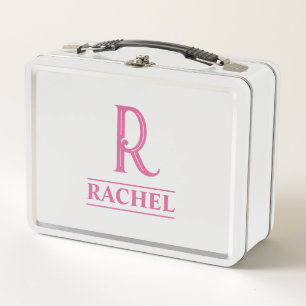 Monogrammed  metal lunch box