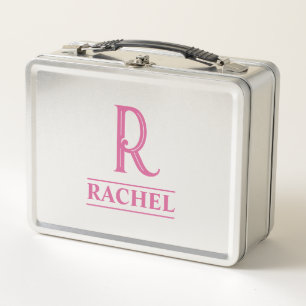 Monogrammed  metal lunch box