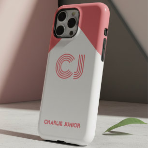 Monogrammed Minimalist Blush Pink Custom Name Gift