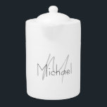 Monogrammed Minimalist Plain Modern Name<br><div class="desc">Check out our modern mimalist templates.</div>