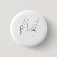 Monogrammed Minimalist Plain Modern Name