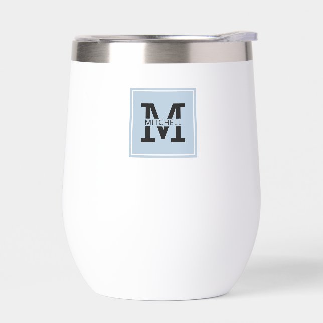 Monogrammed Modern and Minimalist Personalised (Left)