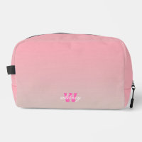 Monogrammed Modern Chic Pink Pastel Ombre