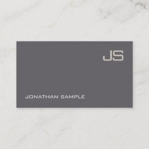 Monogrammed Modern Elegant Professional Template Business Card