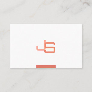 Monogrammed Modern Elegant Template Professional Business Card