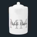 Monogrammed Modern Handwriting Name Initials<br><div class="desc">Trendy Modern Customise Professional Simple Design. You Can Easily Edit Details on the Product.</div>