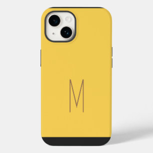 Monogrammed Modern Plain Initial iPhone 14 Case